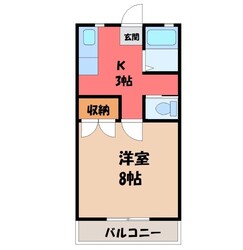 コーポカメリアの物件間取画像